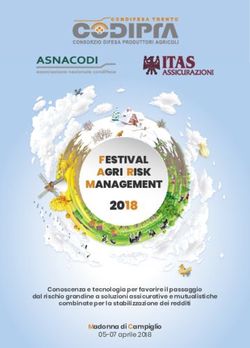2018 FESTIVAL AGRI RISK MANAGEMENT - Conoscenza e tecnologia per favorire il passaggio