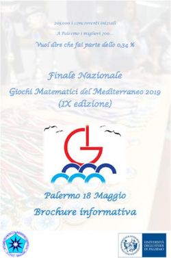 Brochure informativa - Finale Nazionale (IX edizione) - Palermo 18 Maggio - Giochi Matematici del Mediterraneo 2019