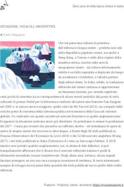Dieci anni di letteratura cinese in Italia - Rivista Tradurre