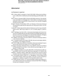 Abbreviazioni (a) Dizionari e repertori - Edizioni Ca' Foscari