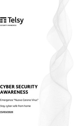 CYBER SECURITY AWARENESS - Emergenza "Nuovo Corona Virus" 15/03/2020