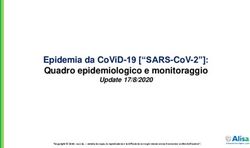EPIDEMIA DA COVID-19 "SARS-COV-2" : QUADRO EPIDEMIOLOGICO E MONITORAGGIO - UPDATE 17/8/2020 - RIVIERA24.IT