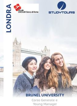 BRUNEL UNIVERSITY Corso Generale e Young Manager