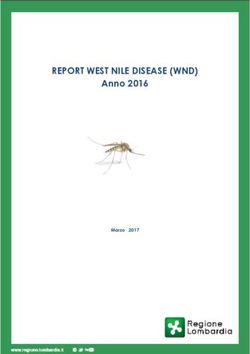 REPORT WEST NILE DISEASE (WND) - Anno 2016 - Comune di Canegrate