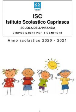 ISC Istituto Scolastico Capriasca - Anno scolastico 2020 2021 - Comune di Capriasca