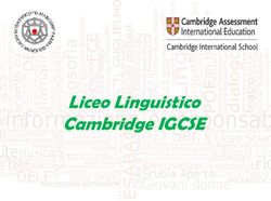 Liceo Linguistico Cambridge IGCSE