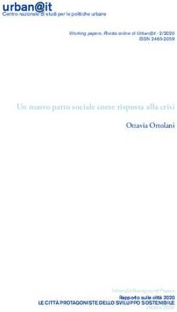 Un nuovo patto sociale come risposta alla crisi - Ottavia Ortolani - Urban@it