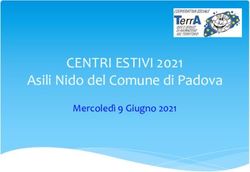 CENTRI ESTIVI 2021 Asili Nido del Comune di Padova - Mercoledì 9 Giugno 2021