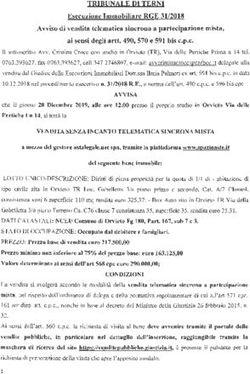 TRIBUNALE DI TERNI Esecuzione Immobiliare RGE 31/2018 Avviso di vendita telematica sincrona a partecipazione mista, ai sensi degli artt. 490, 570 ...