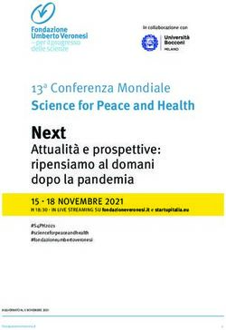 Next 13a Conferenza Mondiale Science for Peace and Health