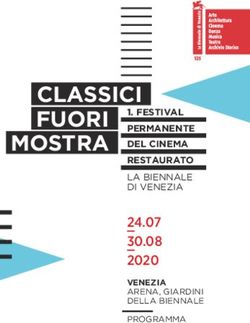 CLASSICI FUORI MOSTRA - 24.07 30.08 2020 VENEZIA ARENA, GIARDINI DELLA BIENNALE - La Biennale di Venezia