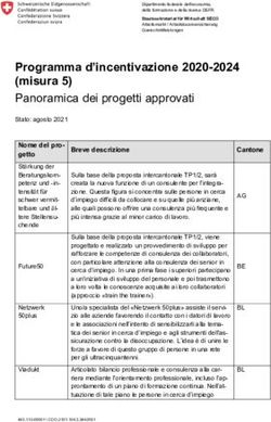 Programma d'incentivazione 2020-2024 (misura 5) - Arbeit ...