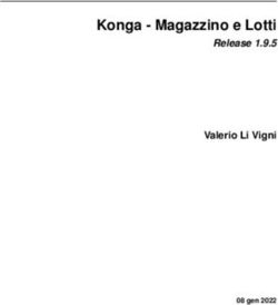 Konga - Magazzino e Lotti - Release 1.9.5 Valerio Li Vigni