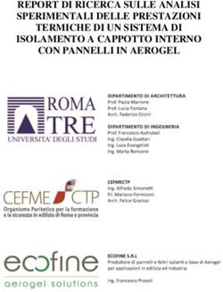 REPORT DI RICERCA SULLE ANALISI SPERIMENTALI DELLE PRESTAZIONI TERMICHE DI UN SISTEMA DI ISOLAMENTO A CAPPOTTO INTERNO CON PANNELLI IN AEROGEL