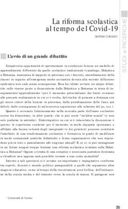 La riforma scolastica al tempo del Covid-19 - CNOS-FAP