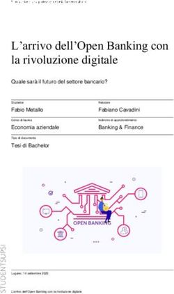 L'arrivo dell'Open Banking con la rivoluzione digitale - in SUPSI Tesi