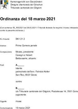 Ordinanza del 18 marzo 2021 - Entscheidsuche.ch