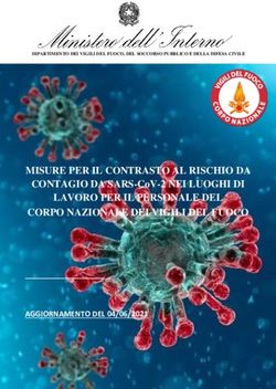 MISURE PER IL CONTRASTO AL RISCHIO DA CONTAGIO DA SARS-COV-2 NEI LUOGHI DI LAVORO PER IL PERSONALE DEL CORPO NAZIONALE DEI VIGILI DEL FUOCO ...