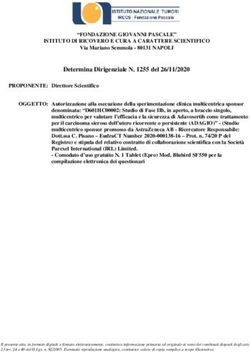 "FONDAZIONE GIOVANNI PASCALE" ISTITUTO DI RICOVERO E CURA A CARATTERE SCIENTIFICO - Fondazione ...