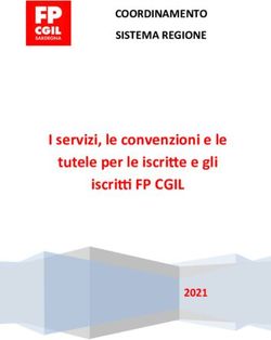 I servizi, le convenzioni e le tutele per le iscritte e gli iscritti FP CGIL - COORDINAMENTO SISTEMA REGIONE 2021
