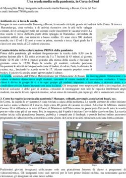 Una scuola media nella pandemia, in Corea del Sud - MCE