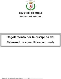 Regolamento per la disciplina del Referendum consultivo comunale - COMUNE DI QUISTELLO PROVINCIA DI MANTOVA