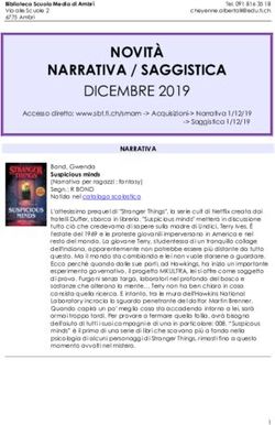 NOVIT&Agrave; NARRATIVA / SAGGISTICA - DICEMBRE 2019 - SM Ambri