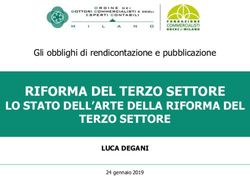 RIFORMA DEL TERZO SETTORE - LO STATO DELL'ARTE DELLA RIFORMA DEL TERZO SETTORE Gli obblighi di rendicontazione e pubblicazione