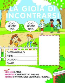 LA GIOIA DI INCONTRARSI - Lisciani Scuola