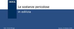 Le sostanze pericolose in edilizia - Dott. Chiara Meriggi - Scuola Edile Imperia