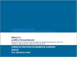 UNIVERSITA' DI BARI DIPARTIMENTO DI SCIENZE POLITICHE - UniBa