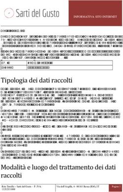 Tipologia dei dati raccolti