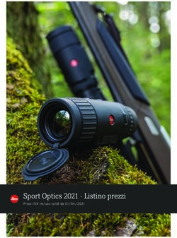 Sport Optics 2021 - Listino prezzi - Prezzi IVA inclusa validi da 01/04/2021 - Forest Italia