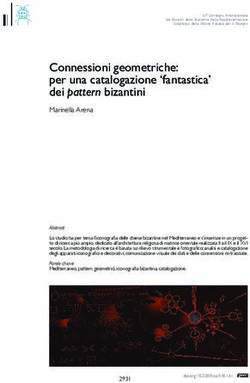 Connessioni geometriche: per una catalogazione 'fantastica' dei pattern bizantini