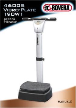 MANUALE - pedana vibrante - Rovera