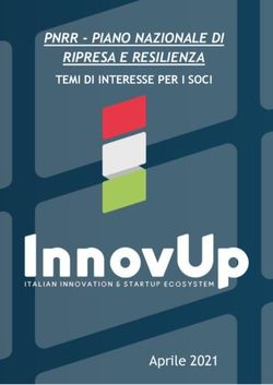 PNRR - PIANO NAZIONALE DI RIPRESA E RESILIENZA - TEMI DI INTERESSE PER I SOCI - Aprile 2021