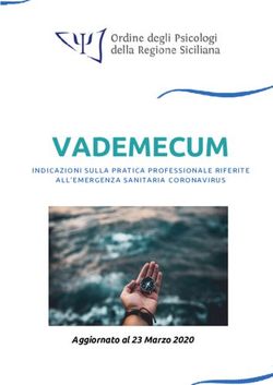 VADEMECUM - Aggiornato al 23 Marzo 2020 - INDICAZIONI SULLA PRATICA PROFESSIONALE RIFERITE - Ordine Psicologi Sicilia
