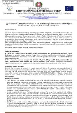 Ministero dell'Istruzione - ISTITUTO COMPRENSIVO "MEDAGLIE D'ORO"