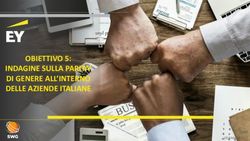 OBIETTIVO 5: INDAGINE SULLA PARITA' DI GENERE ALL'INTERNO DELLE AZIENDE ITALIANE - 18 febbraio 2022 - EY