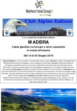 MADEIRA in mezzo all'oceano L'isola giardino tra foreste e vette vulcaniche Dal 15 al 22 Giugno 2019 - Reggio Gas