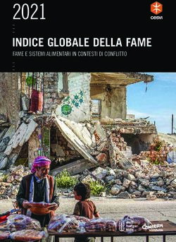 2021 INDICE GLOBALE DELLA FAME - FAME E SISTEMI ALIMENTARI IN CONTESTI DI CONFLITTO - Welthungerhilfe