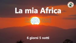 La mia Africa - 6 giorni 5 notti - Passione Africa