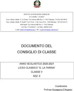 DOCUMENTO DEL CONSIGLIO DI CLASSE - ANNO SCOLASTICO 2020-2021 LICEO CLASSICO "G. LA FARINA" CLASSE V SEZ. E - IIS La Farina ...