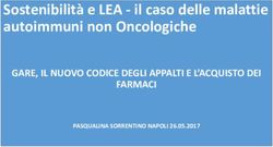 Sostenibilit&agrave; e LEA - il caso delle malattie autoimmuni non Oncologiche - GARE, IL NUOVO CODICE DEGLI APPALTI E L'ACQUISTO DEI FARMACI - SIFO