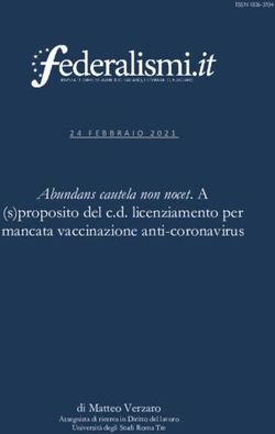 Abundans cautela non nocet. A - (s)proposito del c.d. licenziamento per mancata vaccinazione anti-coronavirus