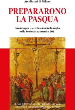 PREPARARONO LA PASQUA - Arcidiocesi di Milano Sussidio per le celebrazioni in famiglia - Chiesa di Milano