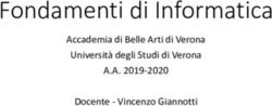 Fondamenti di Informatica - A.A. 2019-2020 Accademia di Belle Arti di Verona Università degli Studi di Verona Docente - Vincenzo Giannotti ...