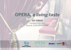 OPERA, a living taste - IDF OMAN Muscat, Sultanate of Oman - Architetto Monica Gaiofatto