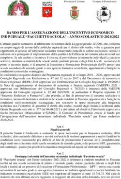BANDO PER L'ASSEGNAZIONE DELL'INCENTIVO ECONOMICO INDIVIDUALE "PACCHETTO SCUOLA" - ANNO SCOLASTICO 2021/2022