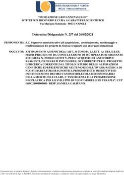 "FONDAZIONE GIOVANNI PASCALE" ISTITUTO DI RICOVERO E CURA A CARATTERE SCIENTIFICO - Istituto Pascale